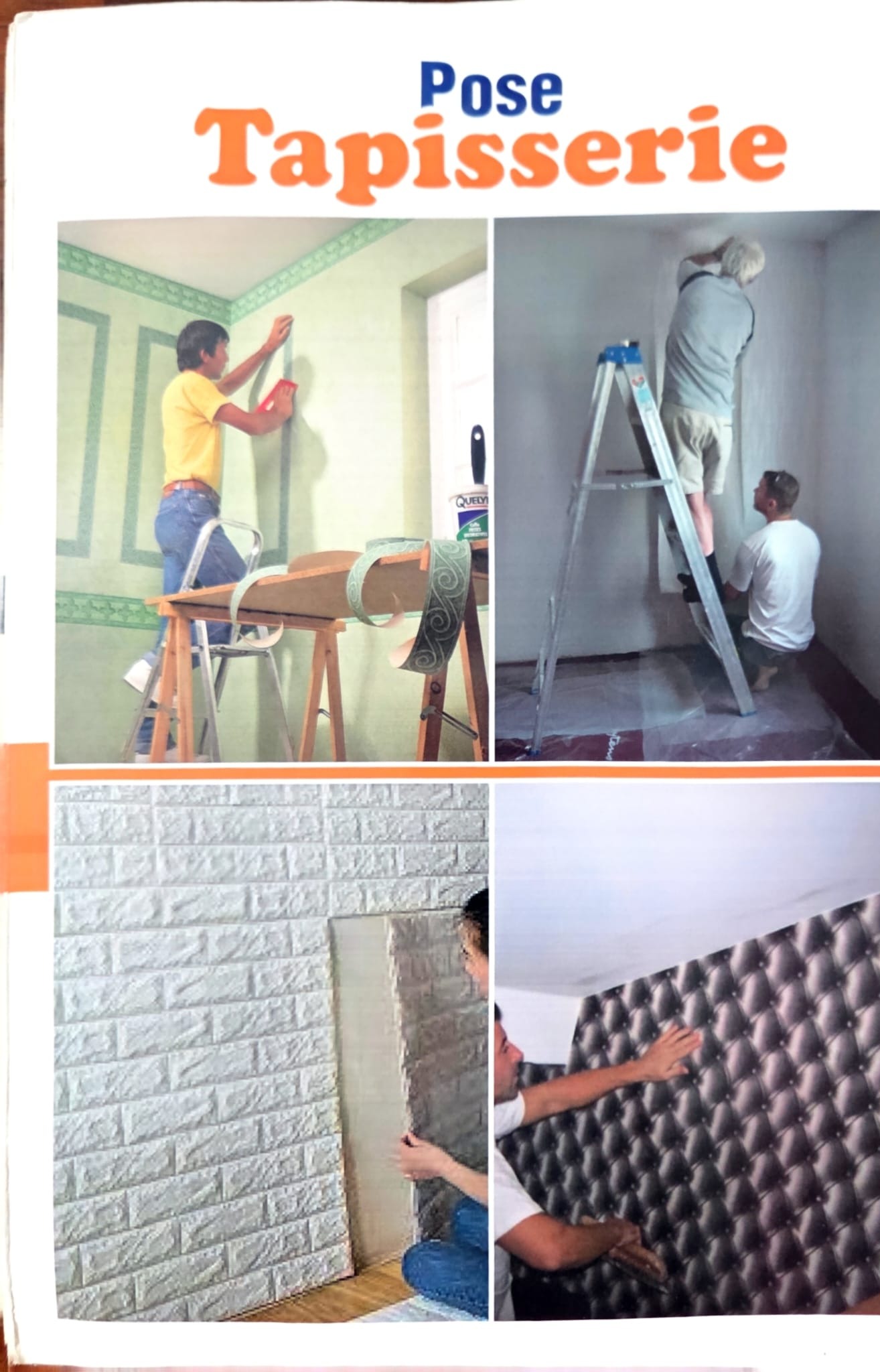 Pose de tapisserie